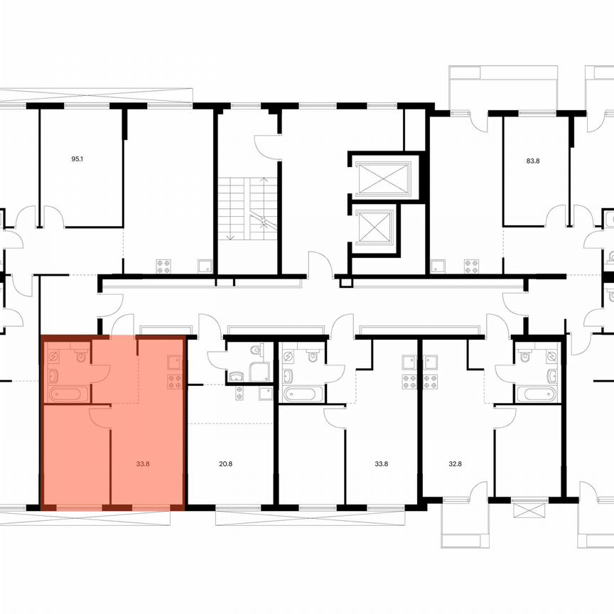 1-к. квартира, 33,8 м², 3/11 эт.