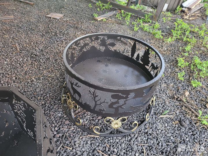 Мангал, костровая чаша, адресная табличка