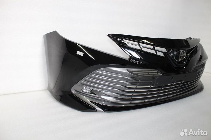 Toyota camry 70 Бампер черный в сборе 17-21