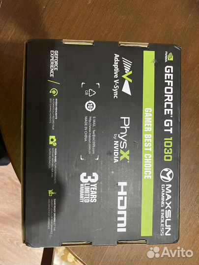 Видеокарта gtx 1030