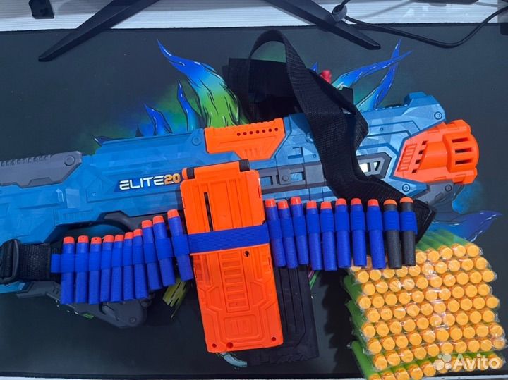 Nerf бластер на батарейках