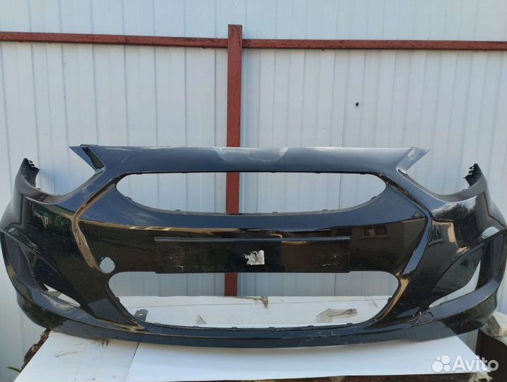 Передний бампер на hyundai solaris 2010-2014