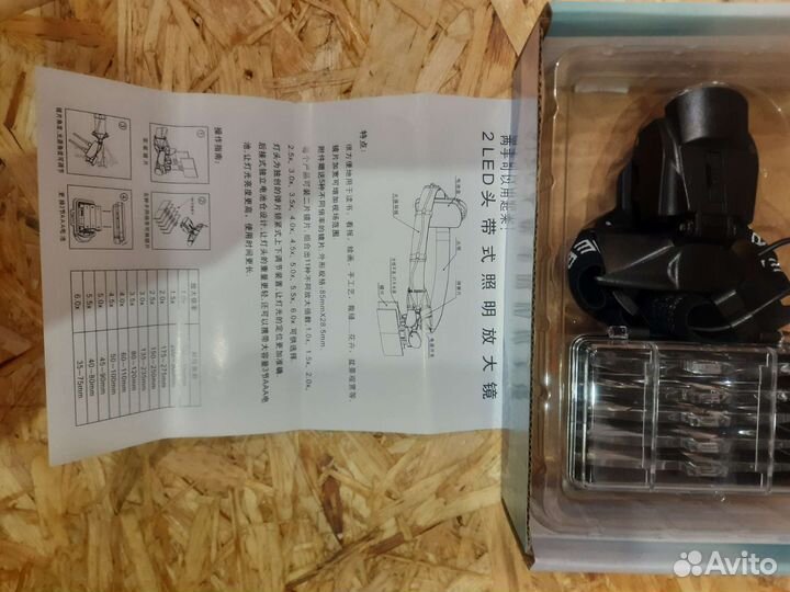 Очки лупа с подсветкой