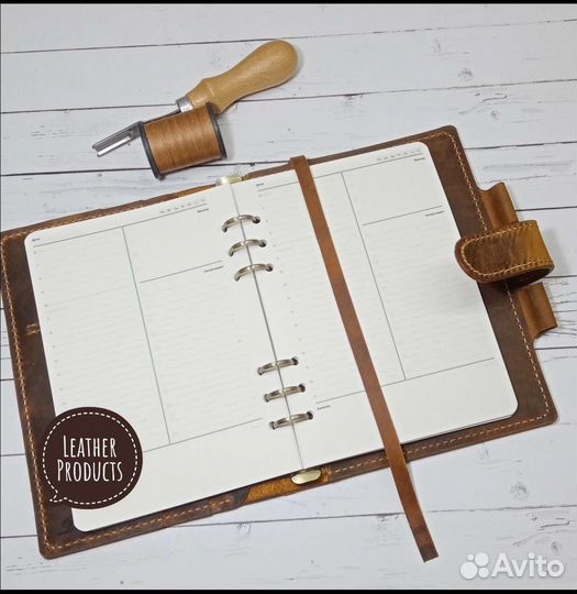 Бизнес - блокнот, планер из натуральной кожи