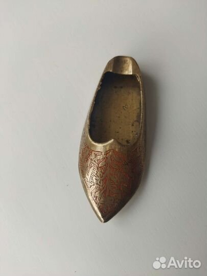 Пепельница башмачок латунь Индия