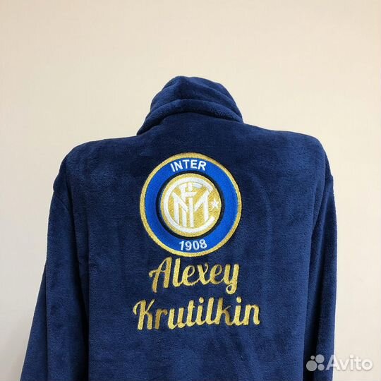 Плюшевый халат с именной вышивкой на заказ