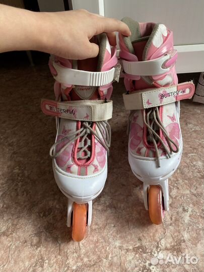 Ролики детские+ защита, раздвижные