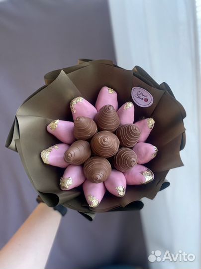 Букет из клубники в шоколаде