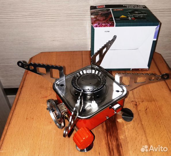Портативная газовая плита К-202 печь туристическая