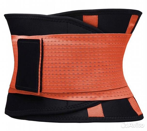 Фитнес пояс для похудения CleverCare, оранжевый, р