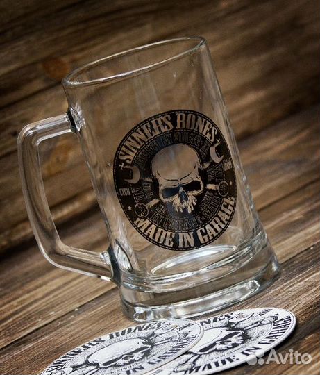 Пивной бокал sinners bones