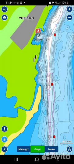 Карта глубин на телефон или планшет android