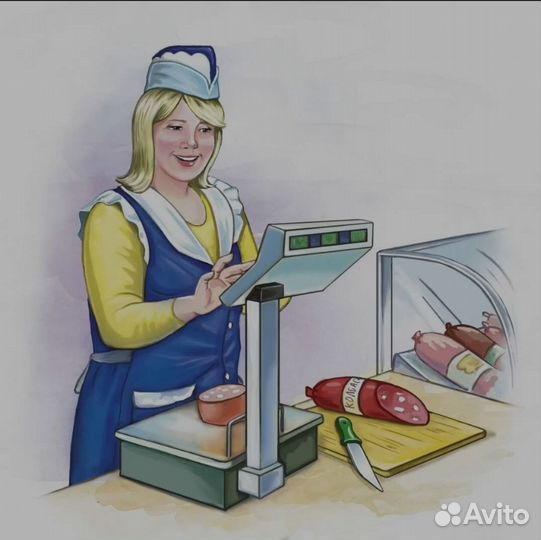 Продавец в продуктовый магазин