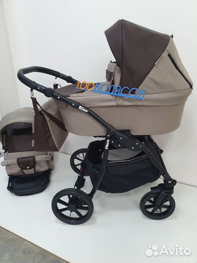 Pituso (Nino) 2в1 / Коляска модульная (Коричневый)