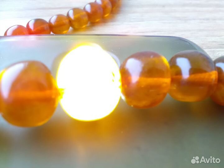 Бусы из янтаря. Винтаж