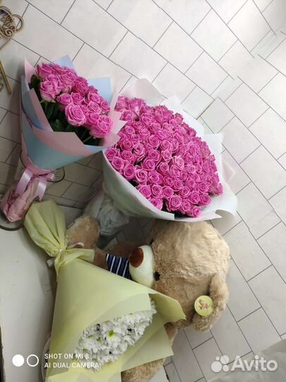 Роза букет цветы 501,301,201,101,51,21,11