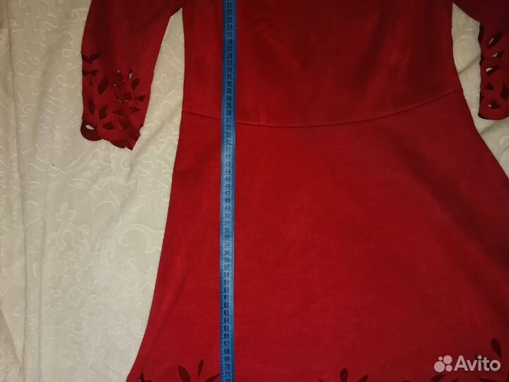 Платье 46 размер(под замшу)