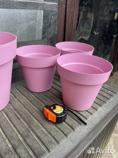 Горшки для растений розовые