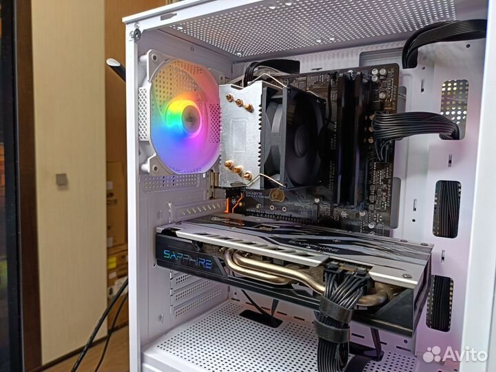 Для игр и учёбы Ryzen5 2600+ RX580 8Gb+2X8Gb
