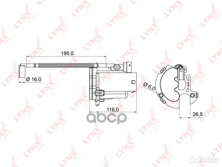 Lynxauto LF992M Фильтр топливный/filter assy-fu