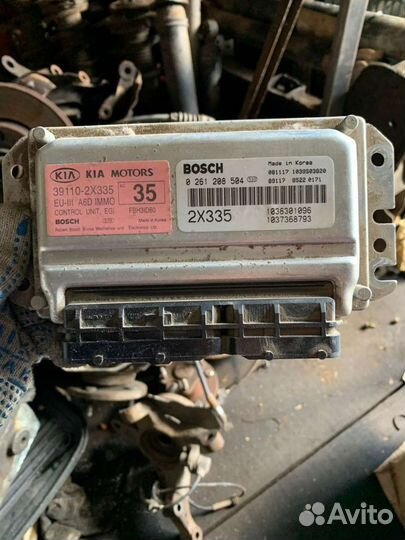 Эбу блок управления двигателя киа спектра