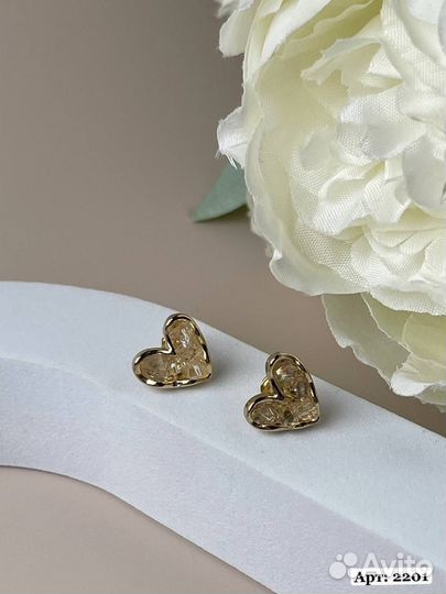 Серьги золото