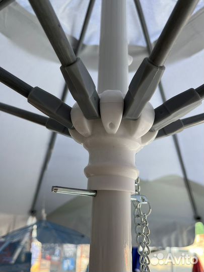 Зонт белый с клапаном