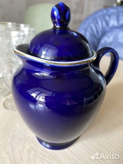 Хрустальные фужеры, Рюмки, молочник лфз