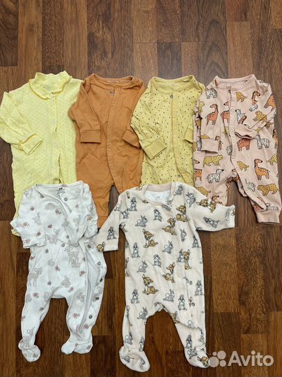 Вещи пакетом на девочку 0-3 мес