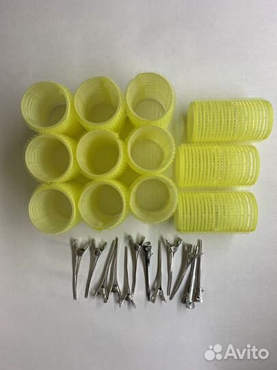 Бигуди липучки и парикмахерские зажимы