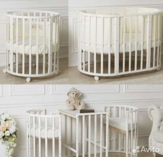 Кроватка трансформер 7в1 с маятником