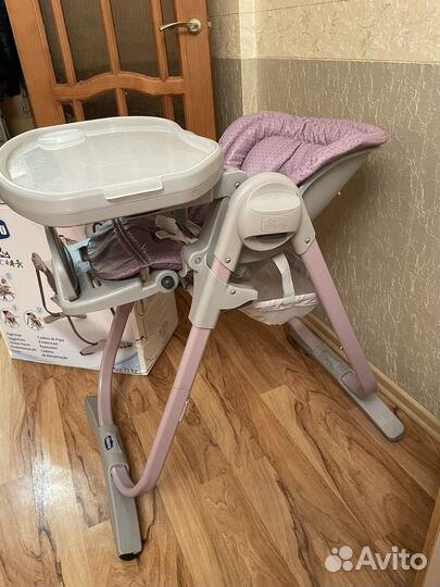 Стульчик для кормления chicco polly magic