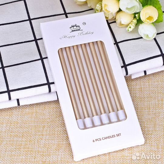 Свечи длинные для торта