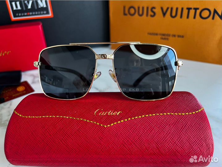 Cartier мужские солнцезащитные очки