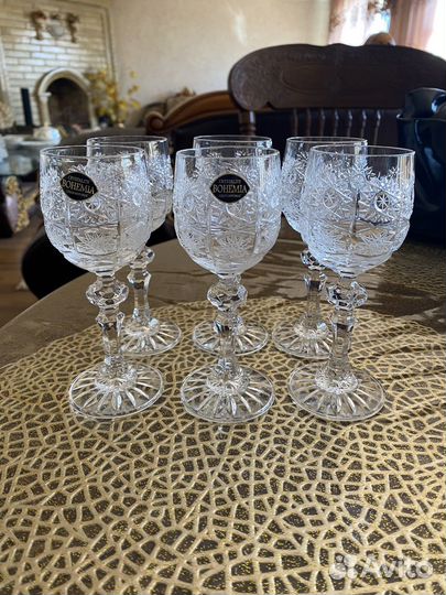Хрустальные рюмки Чехия