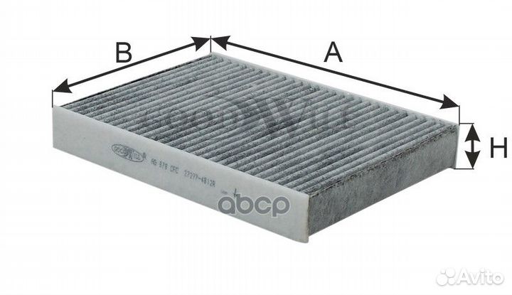 Фильтр салона угольный nissan, renault nissan