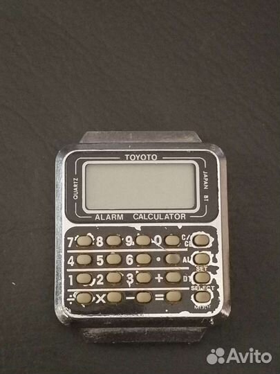 Часы с калькулятором винтаж toyoto