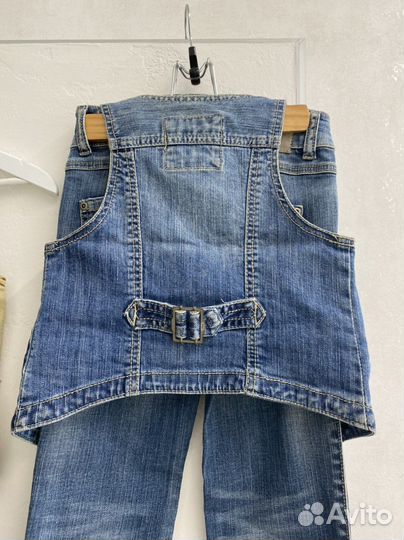 Джинсовые жилеты дет piazzaitalia, джинсы sisley