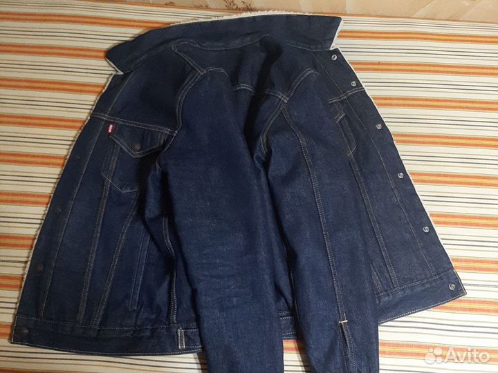 Джинсовая куртка мужская levis шерпа