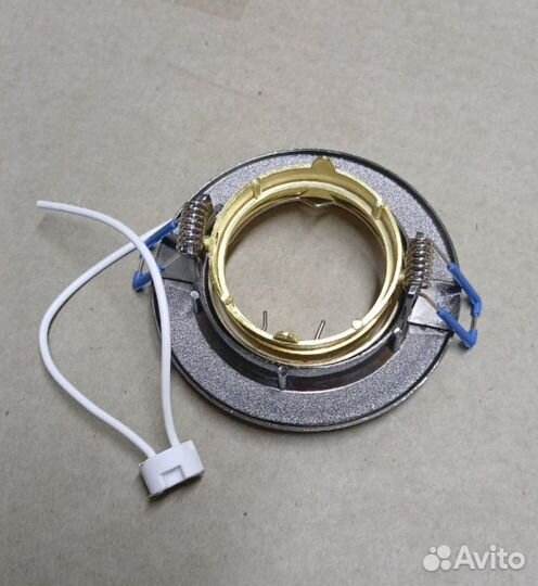 Точечный светильник эра KL29А GU/G черный металл/золото