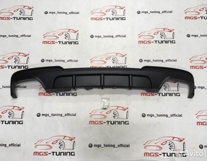 Диффузор BMW F10 M-Performance черный мат