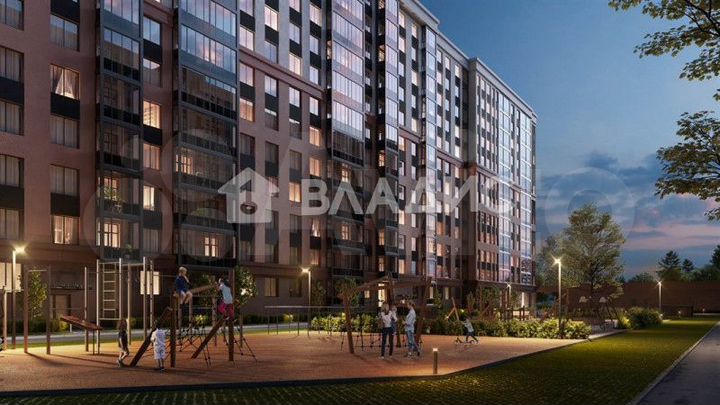 1-к. квартира, 45,6 м², 10/12 эт.