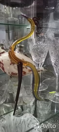 Гутное стекло Цапля