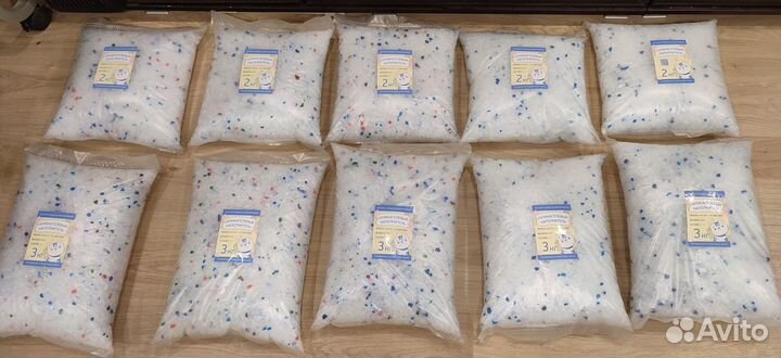 Силикагелевый наполнитель для кошачьего туалета