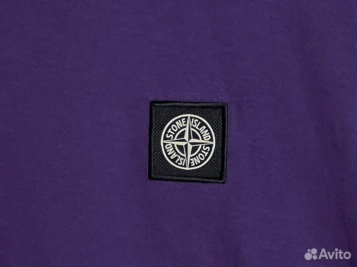 Футболка Stone Island Ink Blue Patch Logo