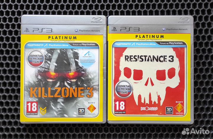 Боевики Killzone3 и Resistance3 на двоих для PS3