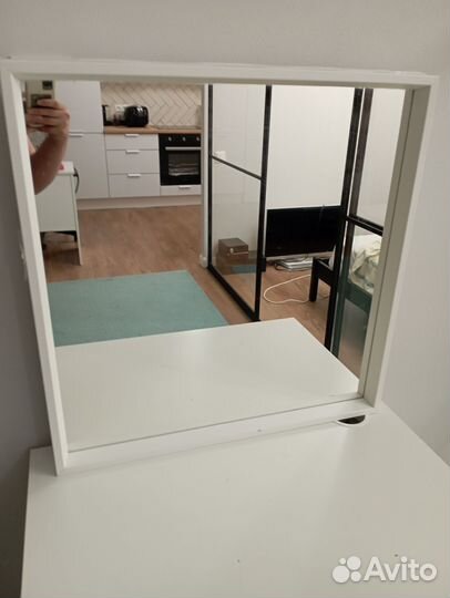 Гримерное зеркало с лампочками б/у(Икеа)