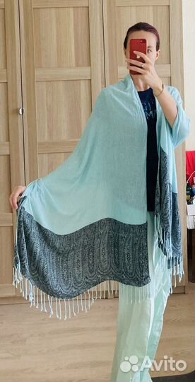 Шарф из Индии шелк+хлопок