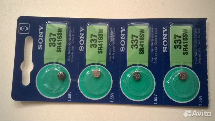Батарейки для микронаушников 337(sr416sw) и 521