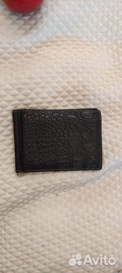 Зажим для денег из натуральной кожи